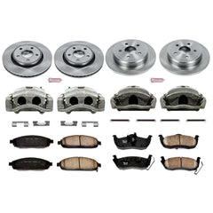Power Stop KCOE2220 Autospecialty 1-Click Daily Driver Front And Rear Brake Kit for 2006-2010 Jeep Commander product image