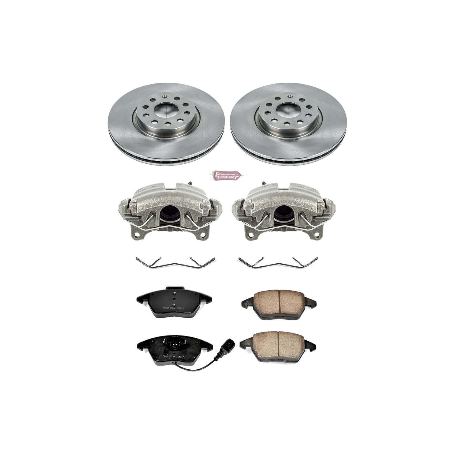 Power Stop KCOE2259A Autospecialty 1-Click Daily Driver Front Brake Kit for 2006-2009 Audi A3 product image