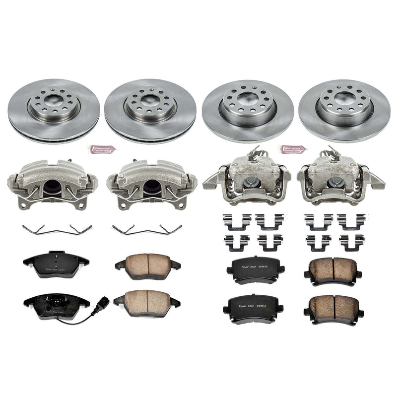 Power Stop KCOE2260B Autospecialty 1-Click Daily Driver Front And Rear Brake Kit for 2009 Audi A3 product image