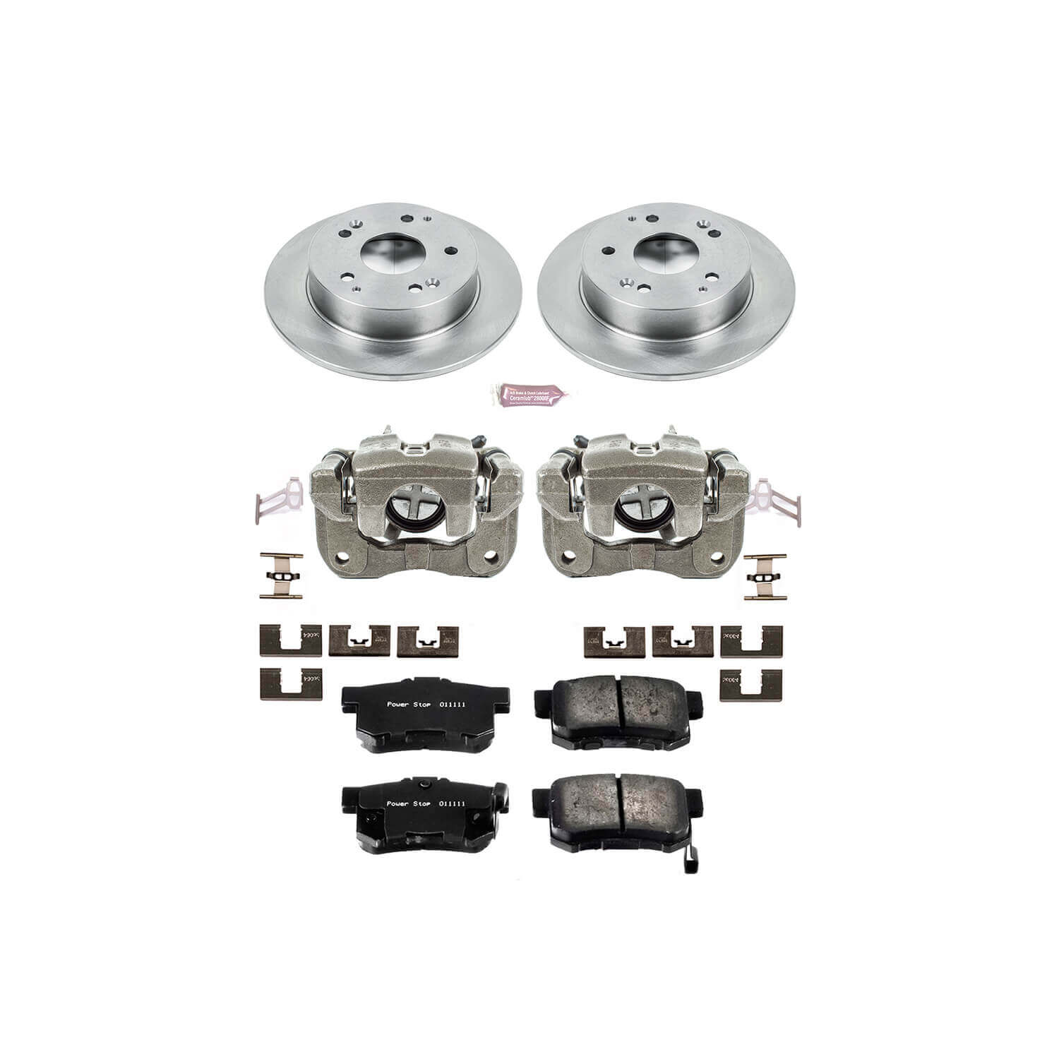 Power Stop KCOE2270A Autospecialty 1-Click Daily Driver Rear Brake Kit for 2002-2006 Acura Rsx product image