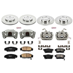 Power Stop KCOE2277 Autospecialty 1-Click Daily Driver Front And Rear Brake Kit for 2000-2009 Honda S2000 product image