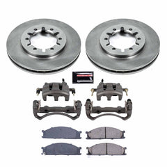 Power Stop KCOE2278A Front Autospecialty 1-Click OE Replacement Pad And Rotor Kit With Calipers for 1999-2002 Nissan Frontier Rear Wheel Drive product image