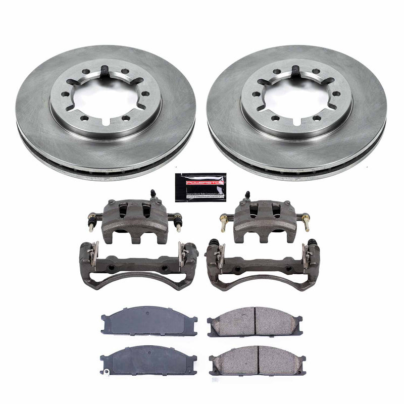 Power Stop KCOE2278A Front Autospecialty 1-Click OE Replacement Pad And Rotor Kit With Calipers for 1999-2002 Nissan Frontier Rear Wheel Drive product image