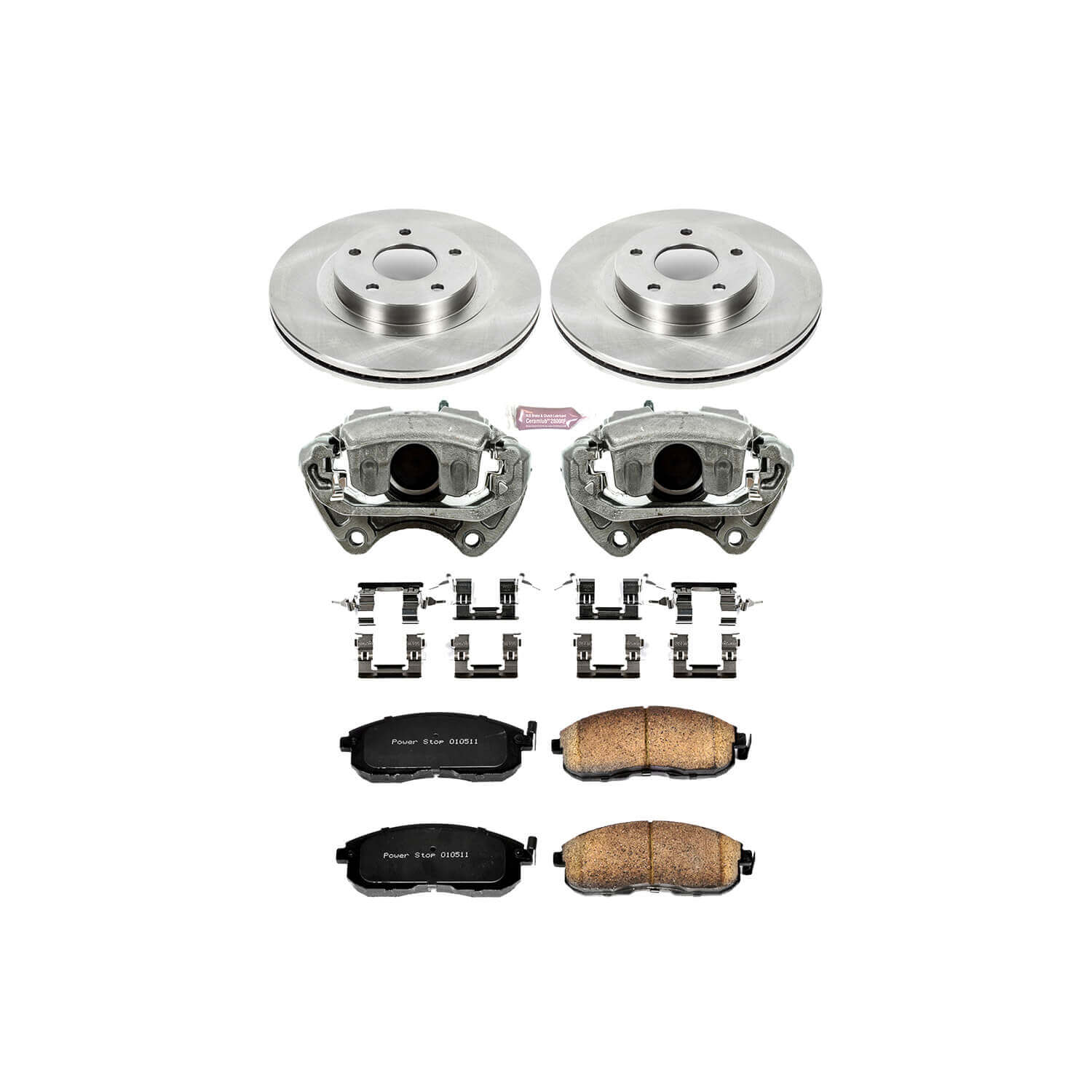 Power Stop KCOE2282 Autospecialty 1-Click Daily Driver Front Brake Kit for 2002-2004 Infiniti I35 product image