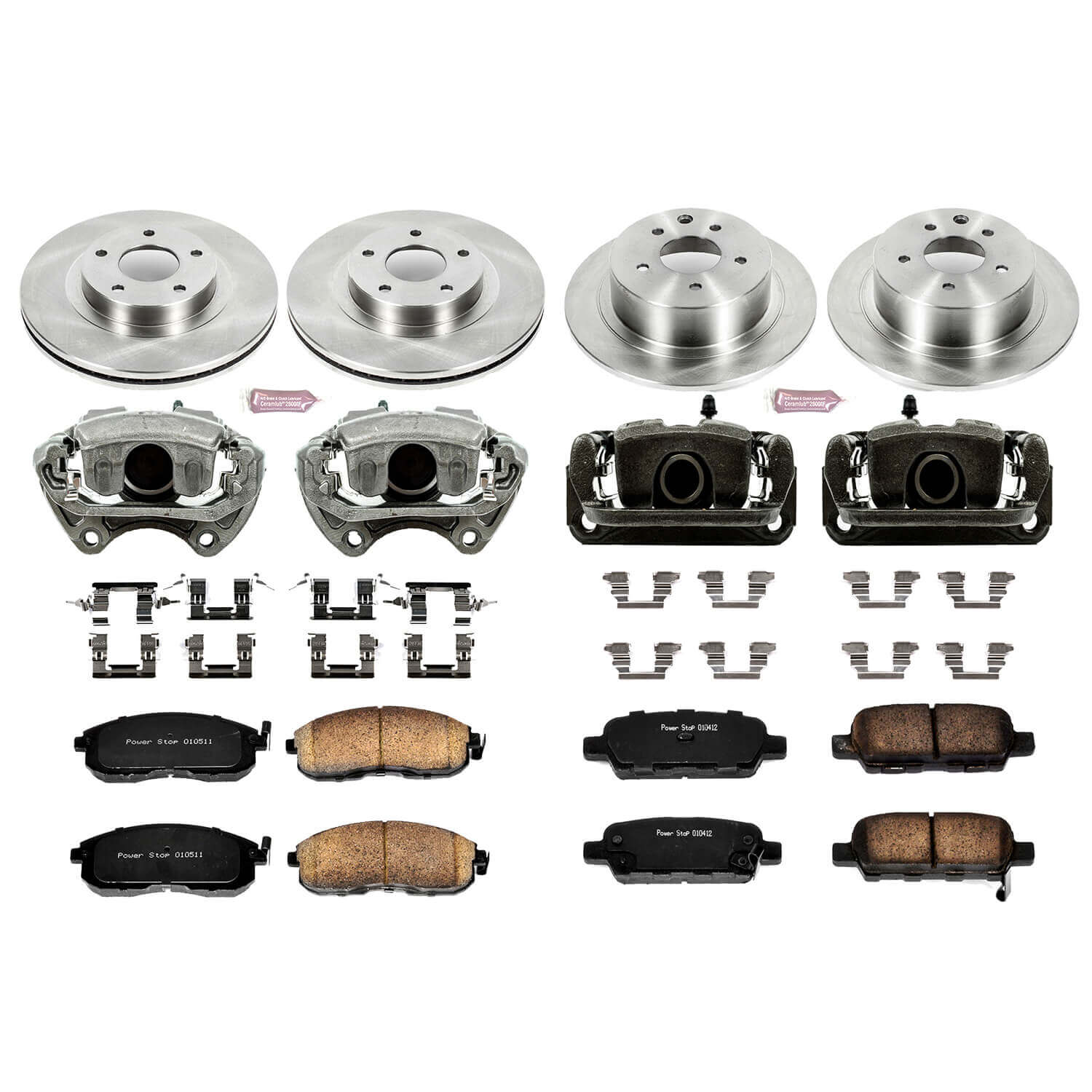 Power Stop KCOE2283 Autospecialty 1-Click Daily Driver Front And Rear Brake Kit for 2002-2004 Nissan Altima product image