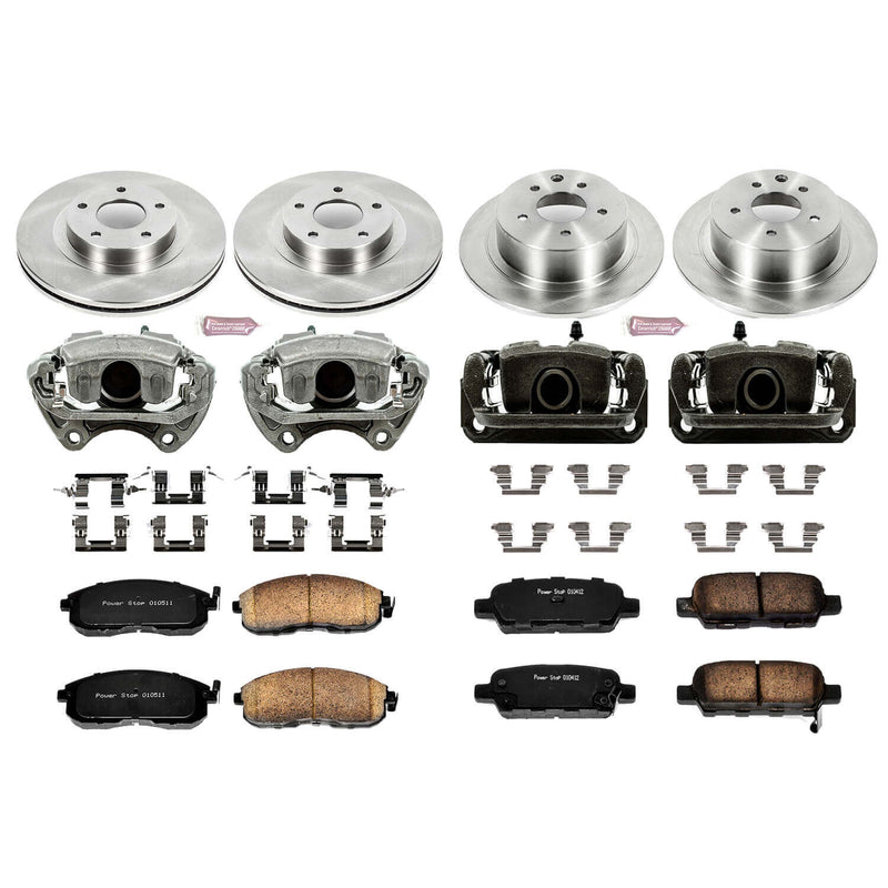 Power Stop KCOE2283 Autospecialty 1-Click Daily Driver Front And Rear Brake Kit for 2002-2004 Nissan Altima product image