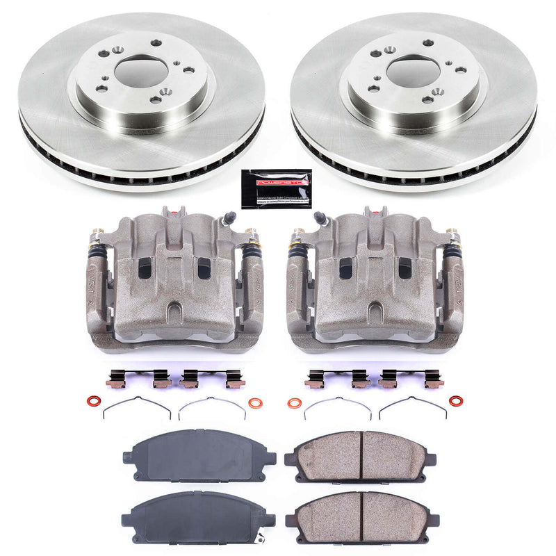 Power Stop KCOE2290 Autospecialty 1-Click OE Replacement Front Brake Kit With Calipers for 2003-2006 Acura MDX product image
