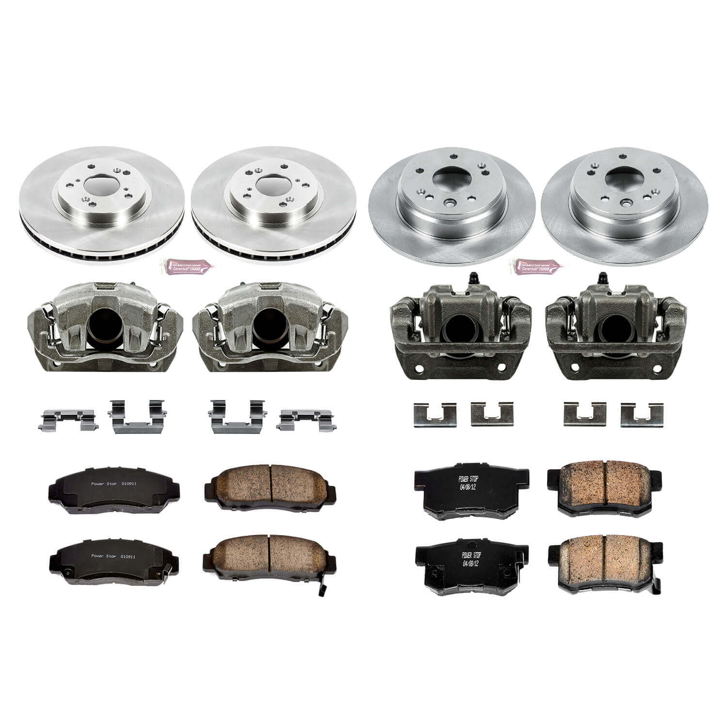 Power Stop KCOE2295 Autospecialty 1-Click Daily Driver Front And Rear Brake Kit for 1999-2003 Acura TL product image
