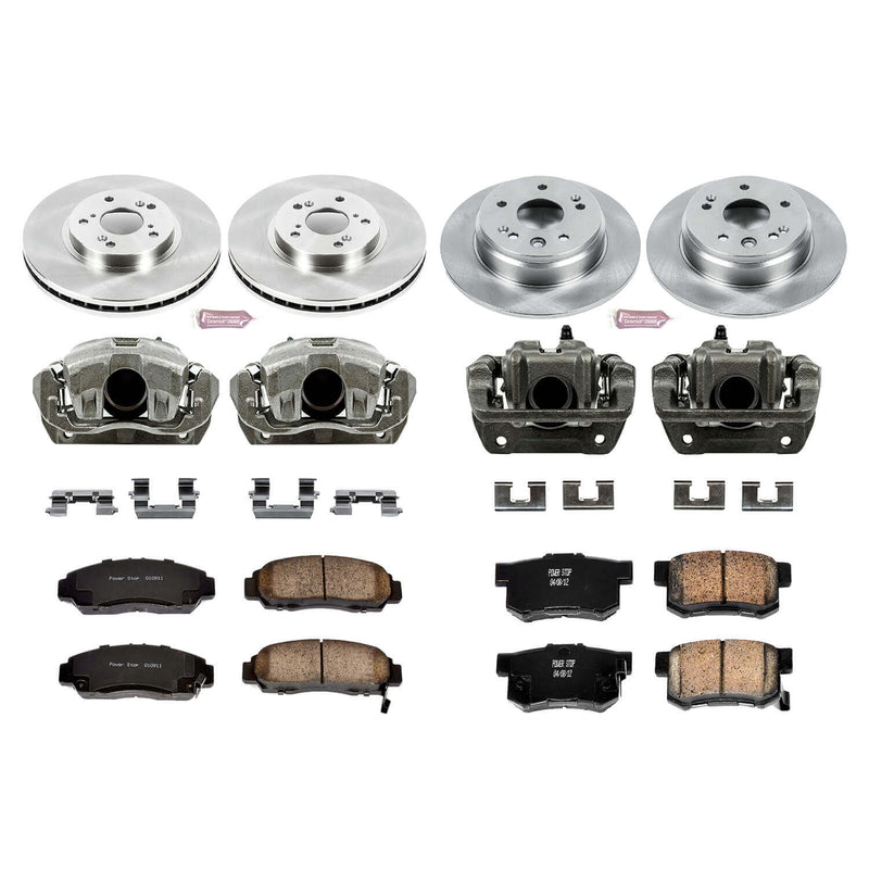 Power Stop KCOE2295 Autospecialty 1-Click Daily Driver Front And Rear Brake Kit for 1999-2003 Acura TL product image