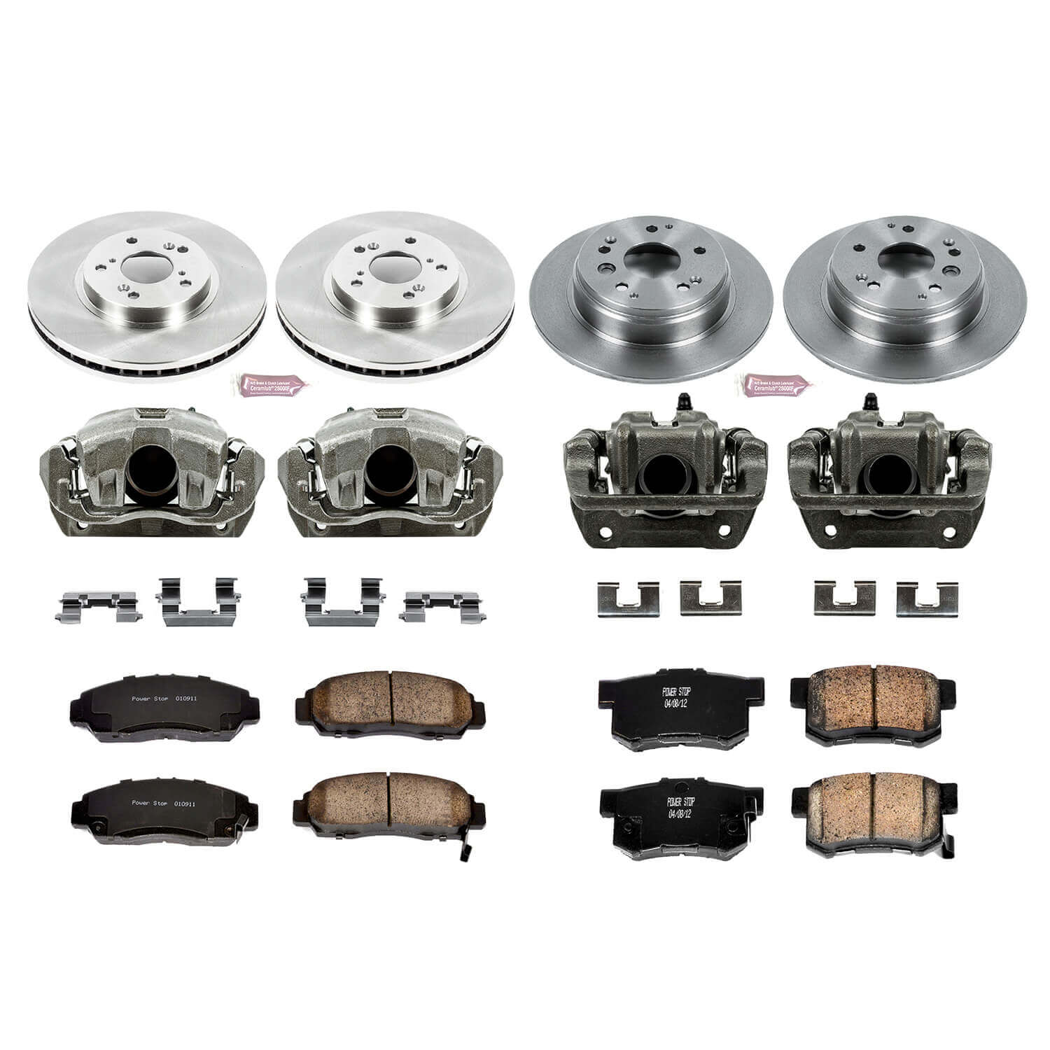 Power Stop KCOE2298 Autospecialty 1-Click Daily Driver Front And Rear Brake Kit for 2004-2008 Acura TL product image