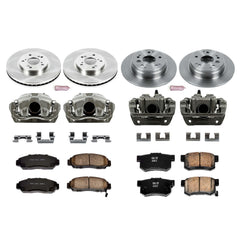 Power Stop KCOE2298 Autospecialty 1-Click Daily Driver Front And Rear Brake Kit for 2004-2008 Acura TL product image
