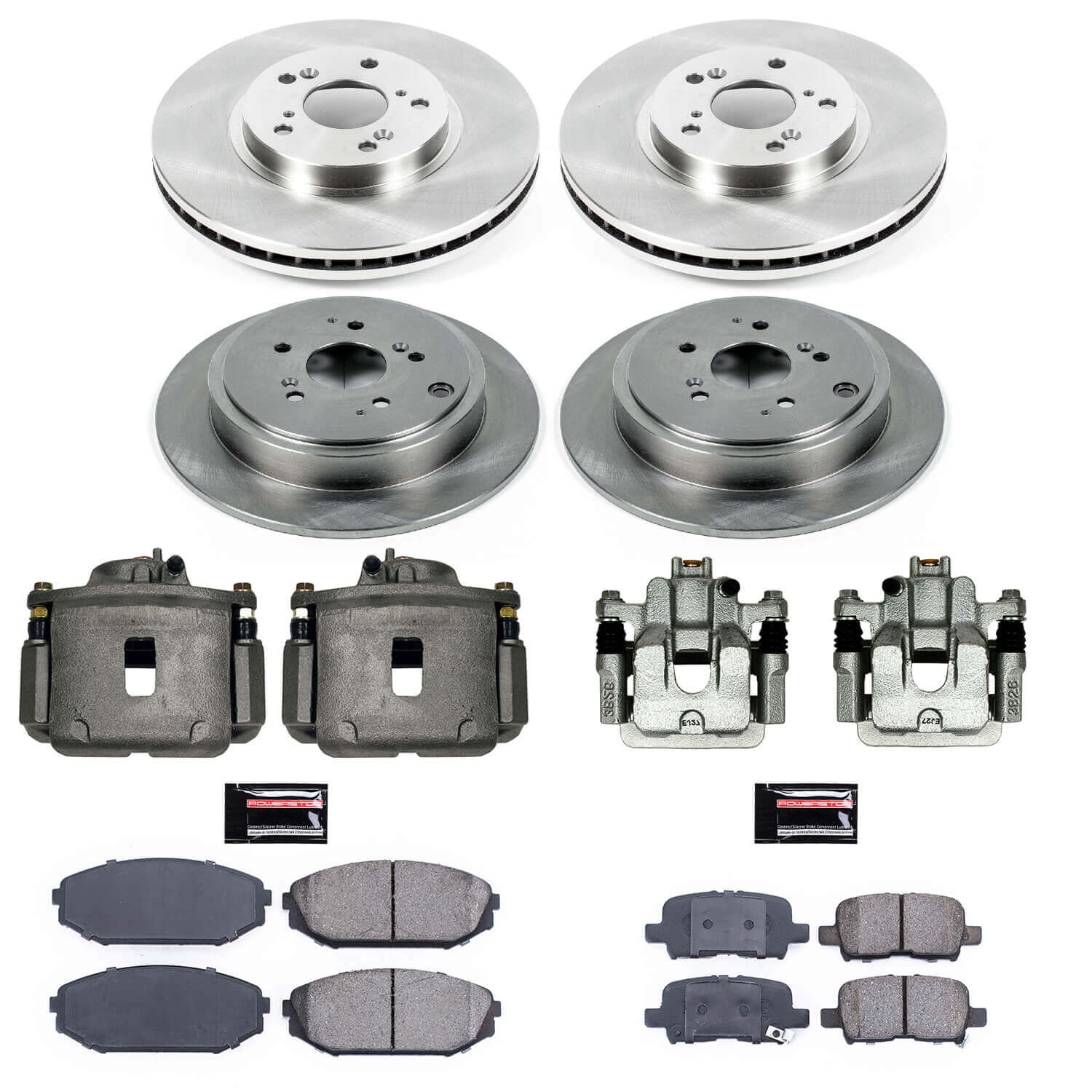 Power Stop KCOE2300 Autospecialty 1-Click Daily Driver Front And Rear Brake Kit for 2001-2002 Acura MDX product image