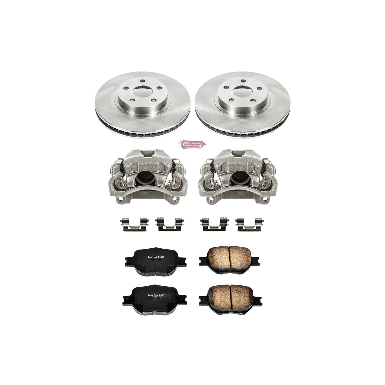 Power Stop KCOE2313 Autospecialty 1-Click Daily Driver Front Brake Kit for 2005-2010 Scion Tc product image
