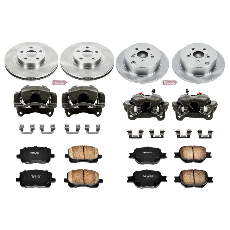 Power Stop KCOE2315 Autospecialty 1-Click Daily Driver Front And Rear Brake Kit for 2005-2010 Scion Tc product image