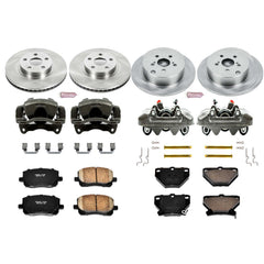 Power Stop KCOE2317 Autospecialty 1-Click Daily Driver Front And Rear Brake Kit for 2003-2006 Pontiac Vibe Rear Disc product image