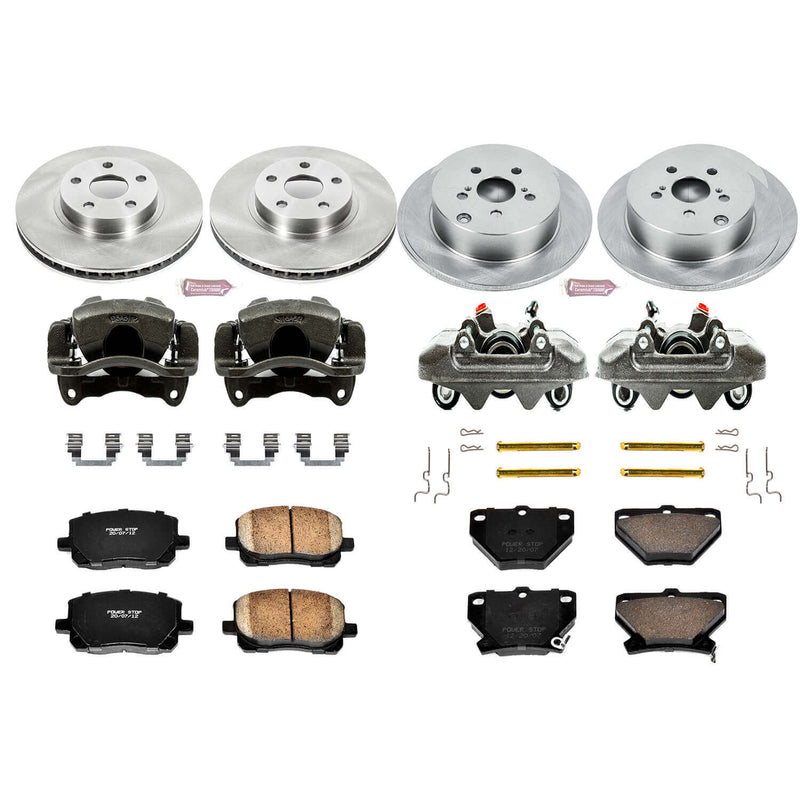 Power Stop KCOE2317 Autospecialty 1-Click Daily Driver Front And Rear Brake Kit for 2003-2006 Pontiac Vibe Rear Disc product image