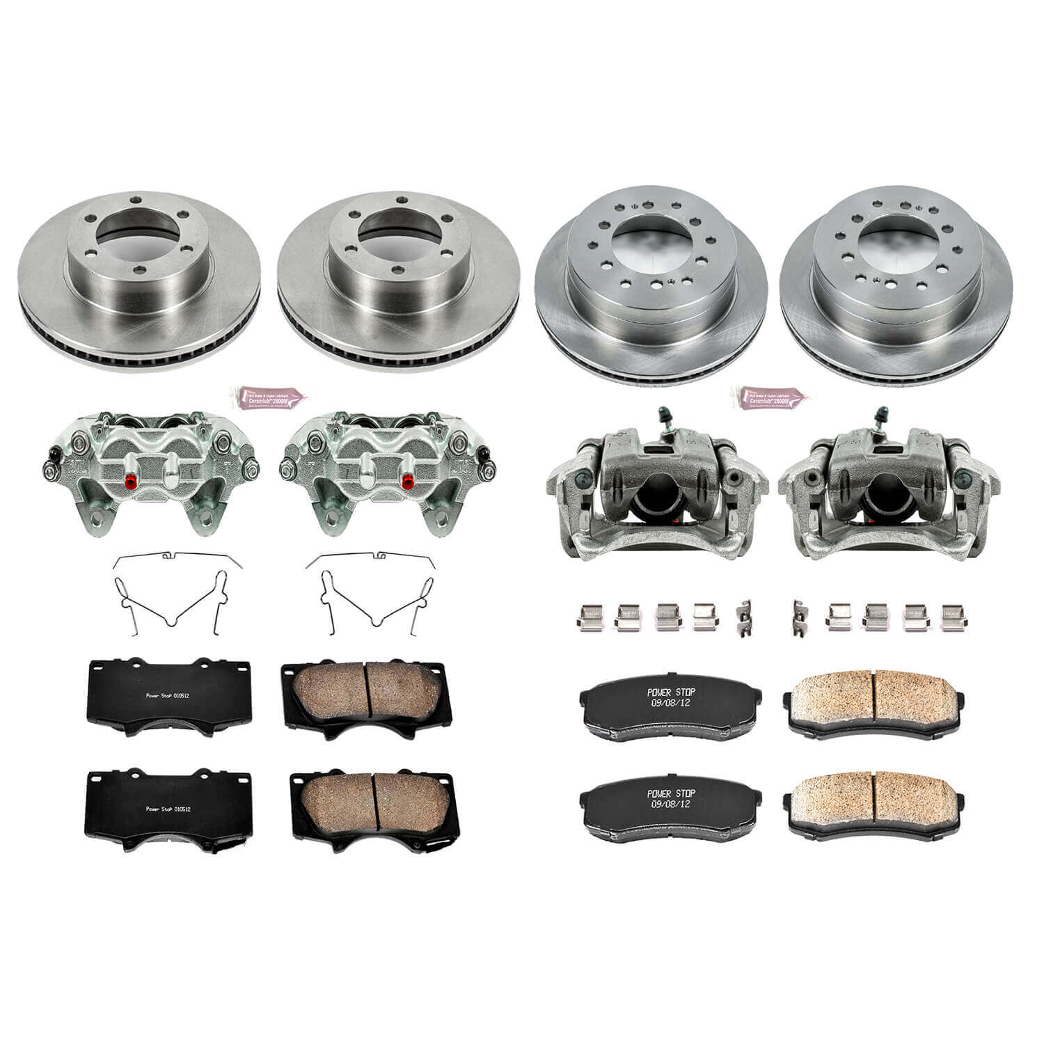 Power Stop KCOE2325 Autospecialty 1-Click Daily Driver Front And Rear Brake Kit for 2001-2007 Toyota Sequoia product image