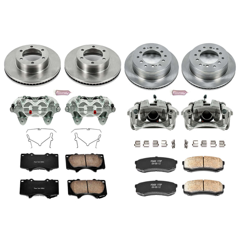 Power Stop KCOE2325 Autospecialty 1-Click Daily Driver Front And Rear Brake Kit for 2001-2007 Toyota Sequoia product image