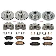 Power Stop KCOE2376 Autospecialty 1-Click Daily Driver Front And Rear Brake Kit for 2005-2006 Saab 9-2X Aero product image