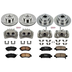 Power Stop KCOE2377 Autospecialty 1-Click Daily Driver Front And Rear Brake Kit for 2003 Subaru Forester Rear Disc product image