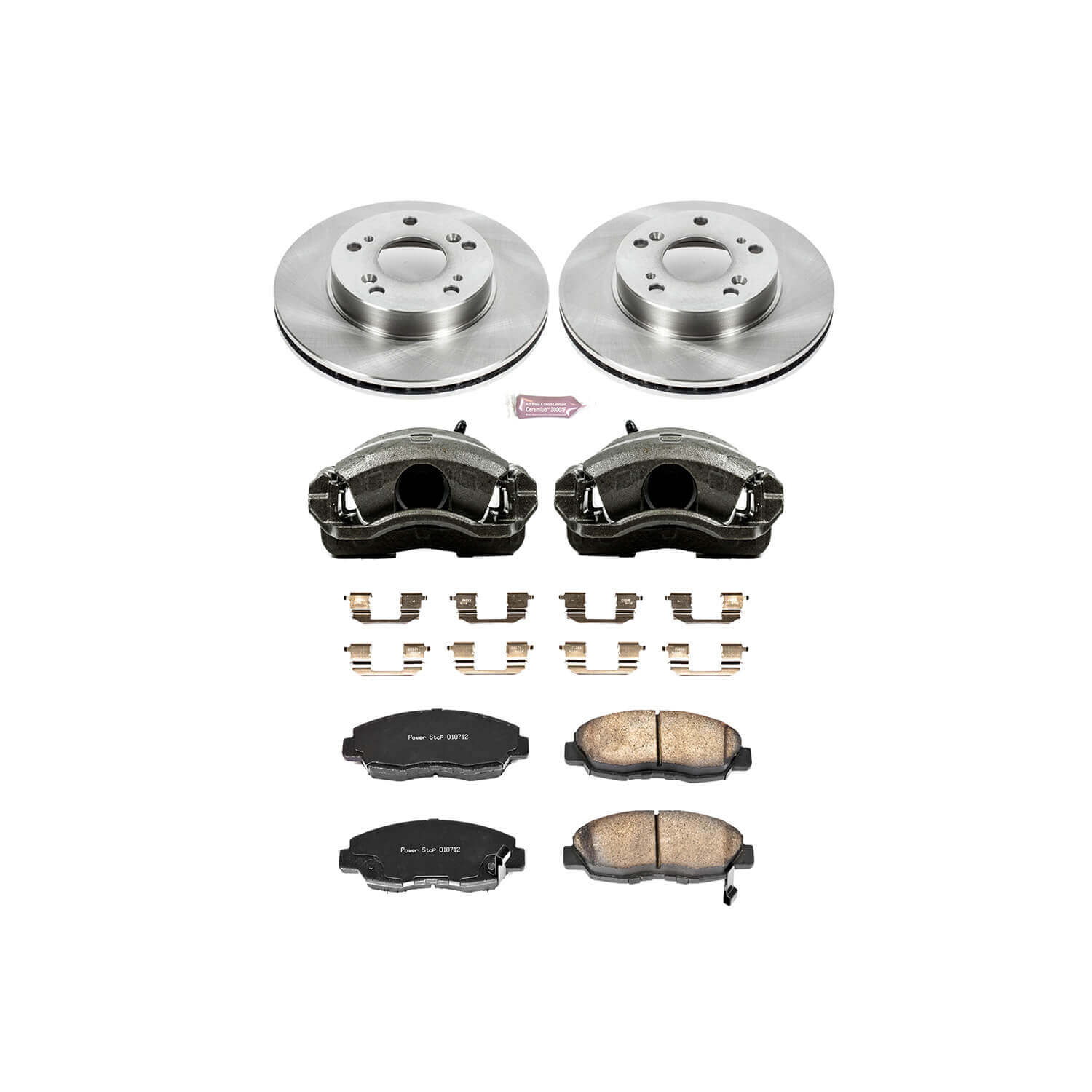 Power Stop KCOE2384 Autospecialty 1-Click Daily Driver Front Brake Kit for 2006-2008 Honda Civic DX, EX, LX Sedan (4 Door) product image