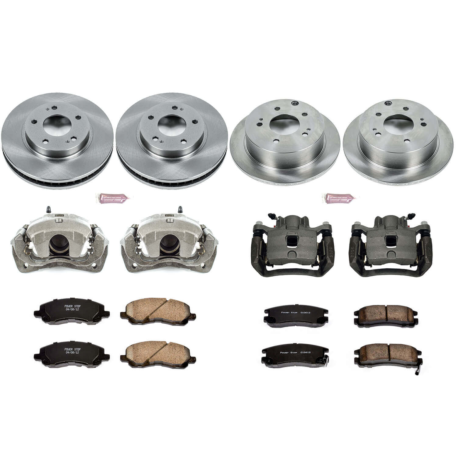 Power Stop KCOE2395 Autospecialty 1-Click Daily Driver Front And Rear Brake Kit for 2004-2006 Mitsubishi Galant product image