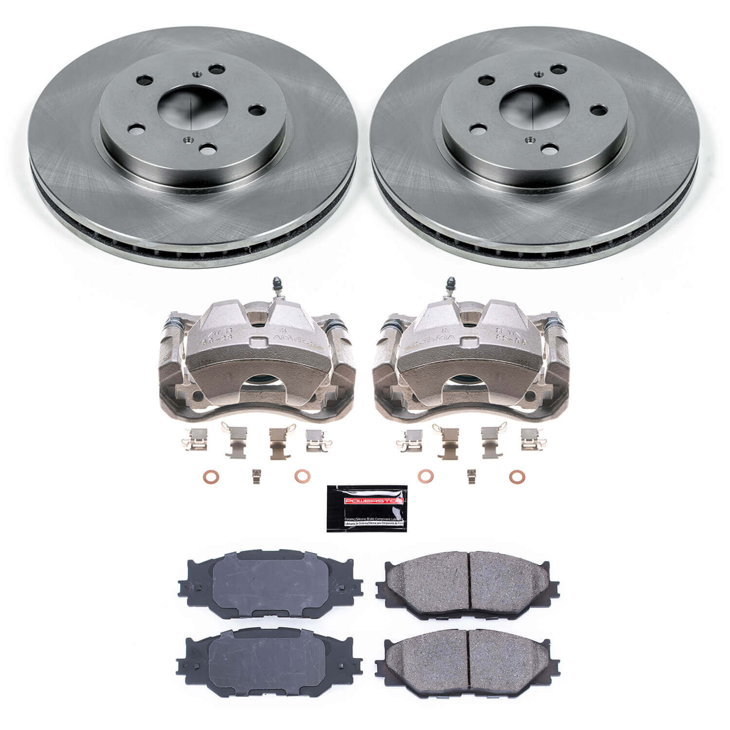 Power Stop KCOE2406 Autospecialty 1-Click OE Replacement Pad And Rotor Kit With Calipers for 2006-2013 Lexus IS250 product image