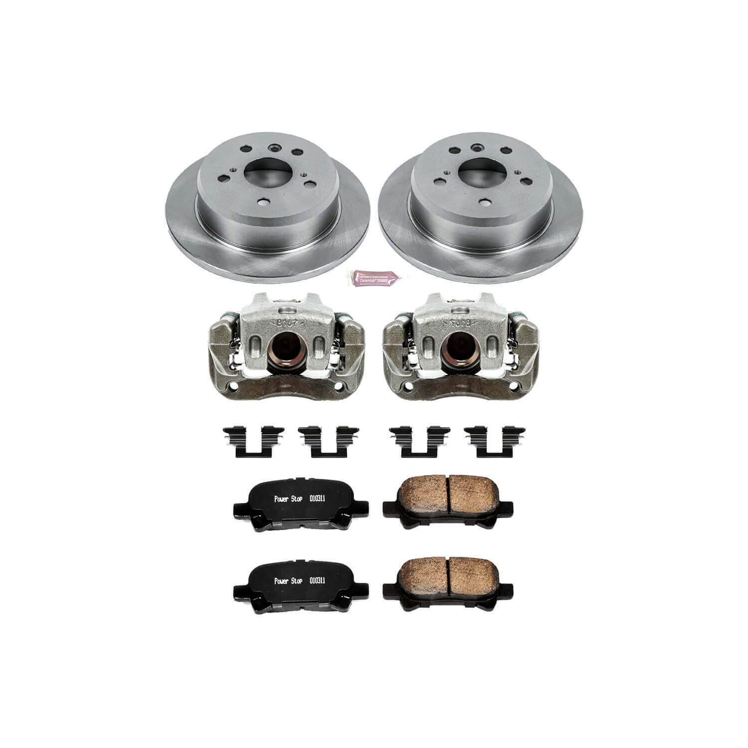 Power Stop KCOE241 Autospecialty 1-Click Daily Driver Rear Brake Kit for 2005-2007 Toyota Avalon product image