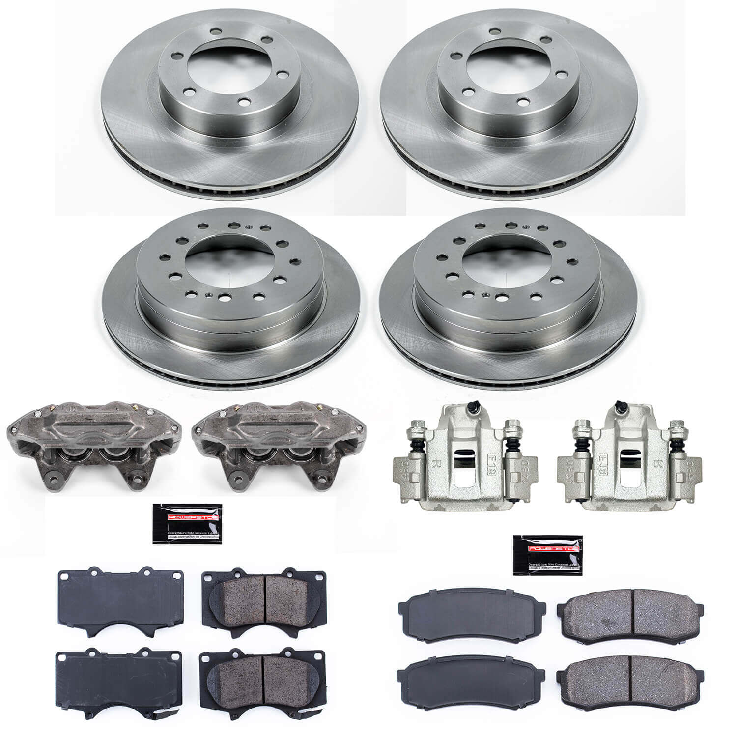 Power Stop KCOE2422 Autospecialty 1-Click Daily Driver Front And Rear Brake Kit for 2003-2009 Toyota 4Runner product image