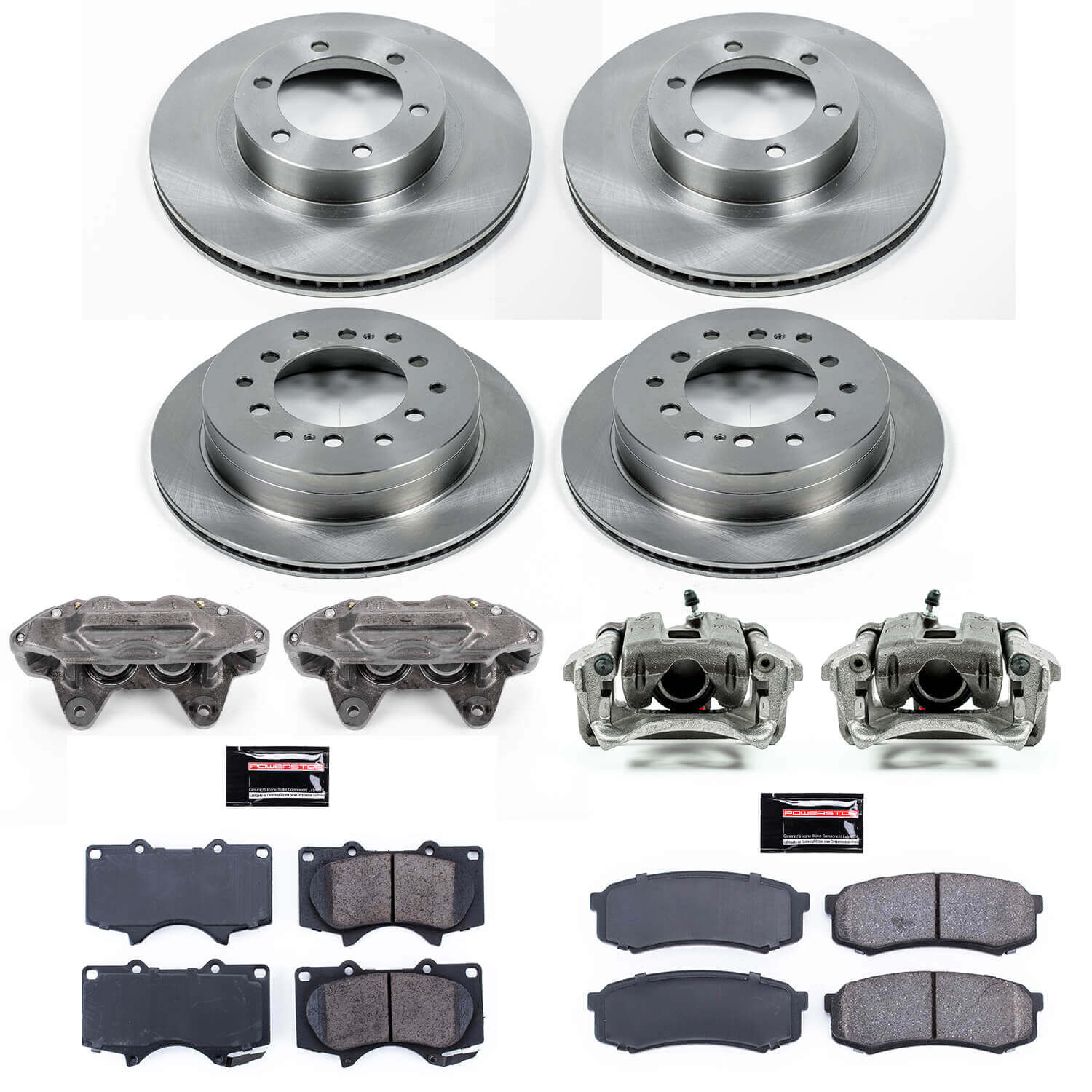 Power Stop KCOE2422A Autospecialty 1-Click Daily Driver Front And Rear Brake Kit for 2003-2009 Lexus GX470 product image