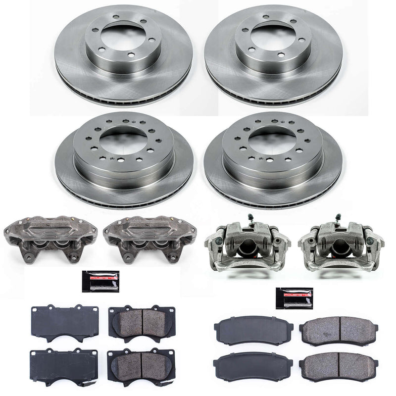 Power Stop KCOE2422A Autospecialty 1-Click Daily Driver Front And Rear Brake Kit for 2003-2009 Lexus GX470 product image