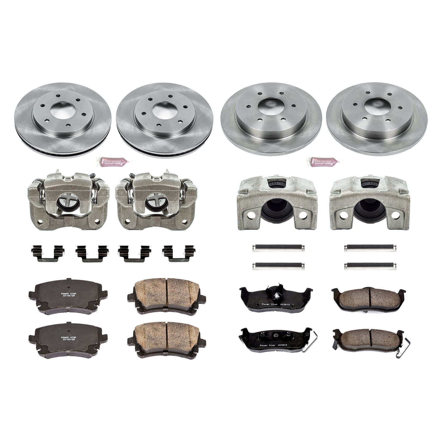 Power Stop KCOE2443 Autospecialty 1-Click Daily Driver Front And Rear Brake Kit for 2004-2005 Nissan Armada product image