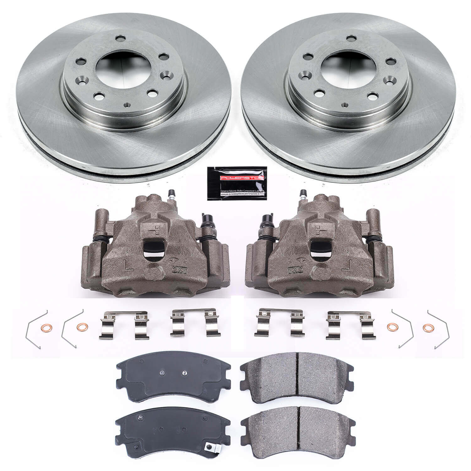 Power Stop KCOE2448 Autospecialty 1-Click OE Replacement Front Brake Kit With Calipers for 2003-2005 Mazda 6 product image