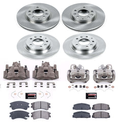 Power Stop KCOE2449 Autospecialty 1-Click OE Replacement Front And Rear Brake Kit With Calipers for 2003-2005 Mazda 6 product image