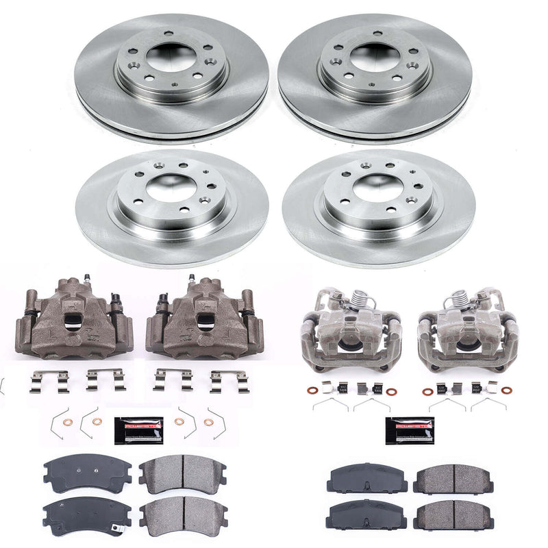 Power Stop KCOE2449 Autospecialty 1-Click OE Replacement Front And Rear Brake Kit With Calipers for 2003-2005 Mazda 6 product image