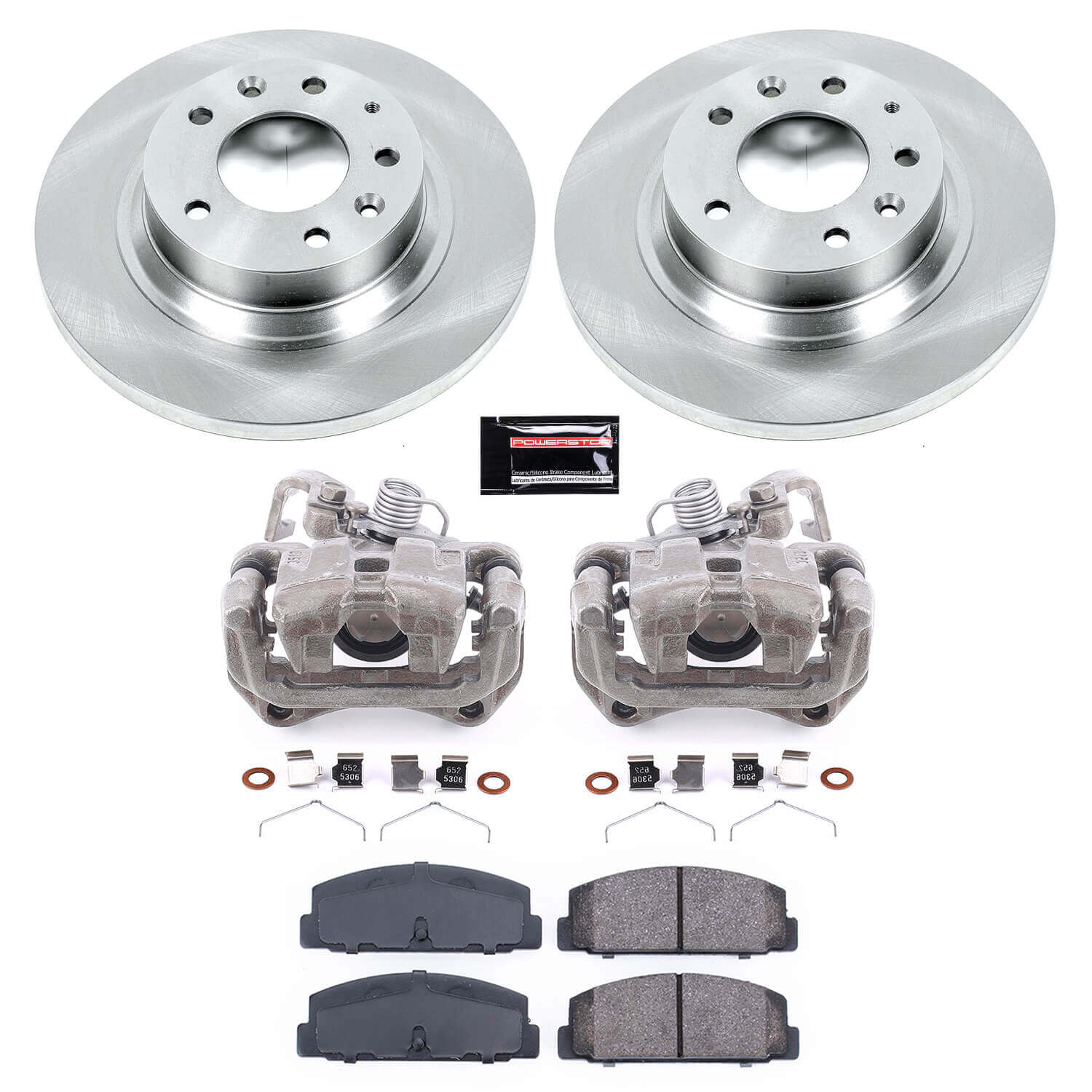 Power Stop KCOE2452 Autospecialty 1-Click OE Replacement Rear Brake Kit With Calipers for 2003-2005 Mazda 6 product image