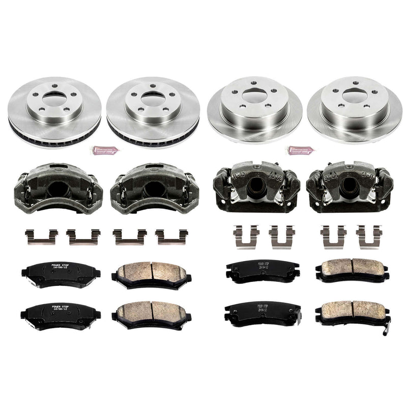 Power Stop KCOE2554 Autospecialty 1-Click Daily Driver Front And Rear Brake Kit for 2004-2005 Buick Century product image