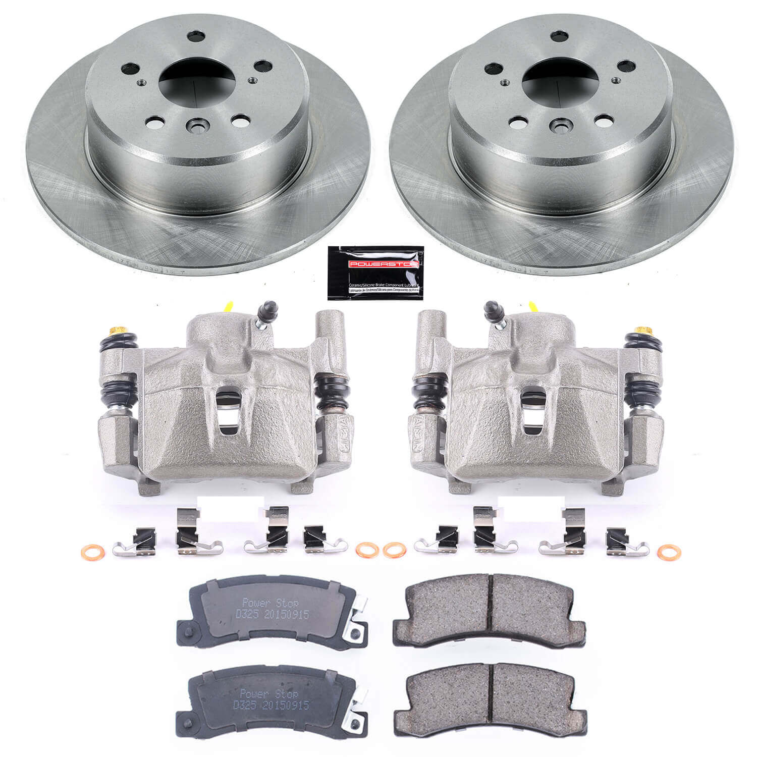 Power Stop KCOE2564A Autospecialty 1-Click OE Replacement Rear Brake Kit With Calipers for 1999-2003 Lexus RX300 Front Wheel Drive product image