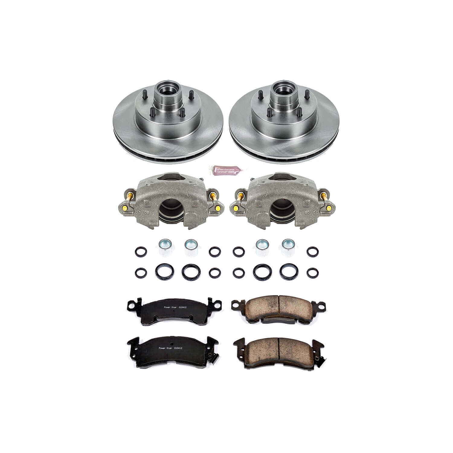 Power Stop KCOE2580 Autospecialty 1-Click Daily Driver Front Brake Kit for 1977-1978 Buick Lesabre Rear Drum product image