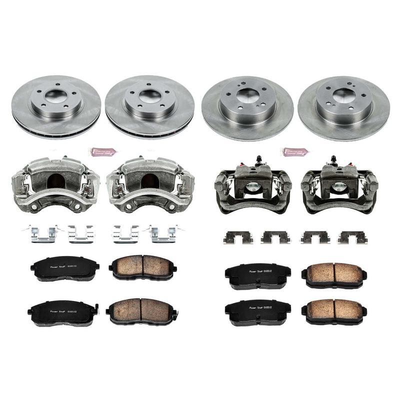 Power Stop KCOE2703 Autospecialty 1-Click Daily Driver Front And Rear Brake Kit for 2001 Infiniti I30 product image