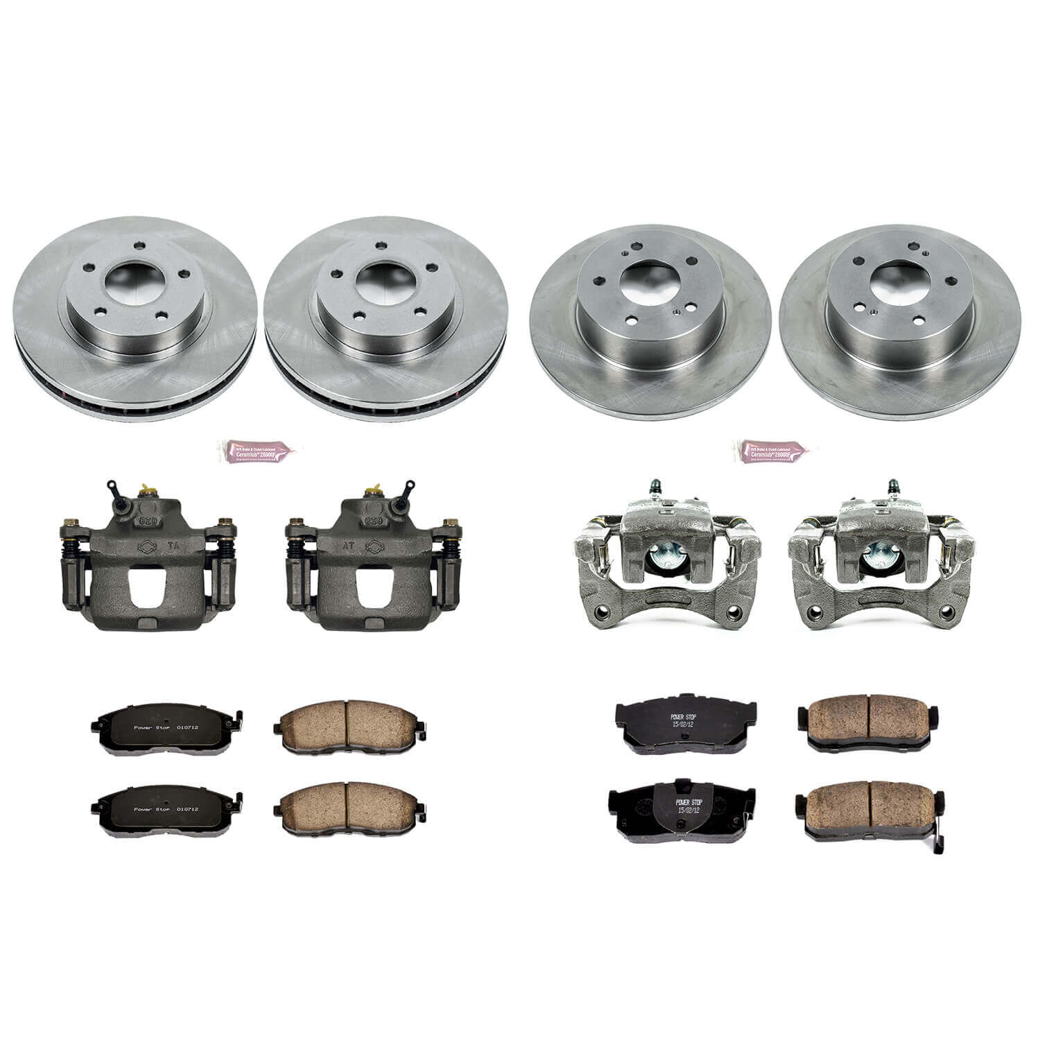Power Stop KCOE2704A Autospecialty 1-Click Daily Driver Front And Rear Brake Kit for 1999 Nissan Maxima product image