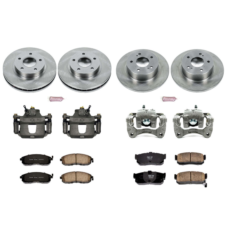 Power Stop KCOE2704A Autospecialty 1-Click Daily Driver Front And Rear Brake Kit for 1999 Nissan Maxima product image