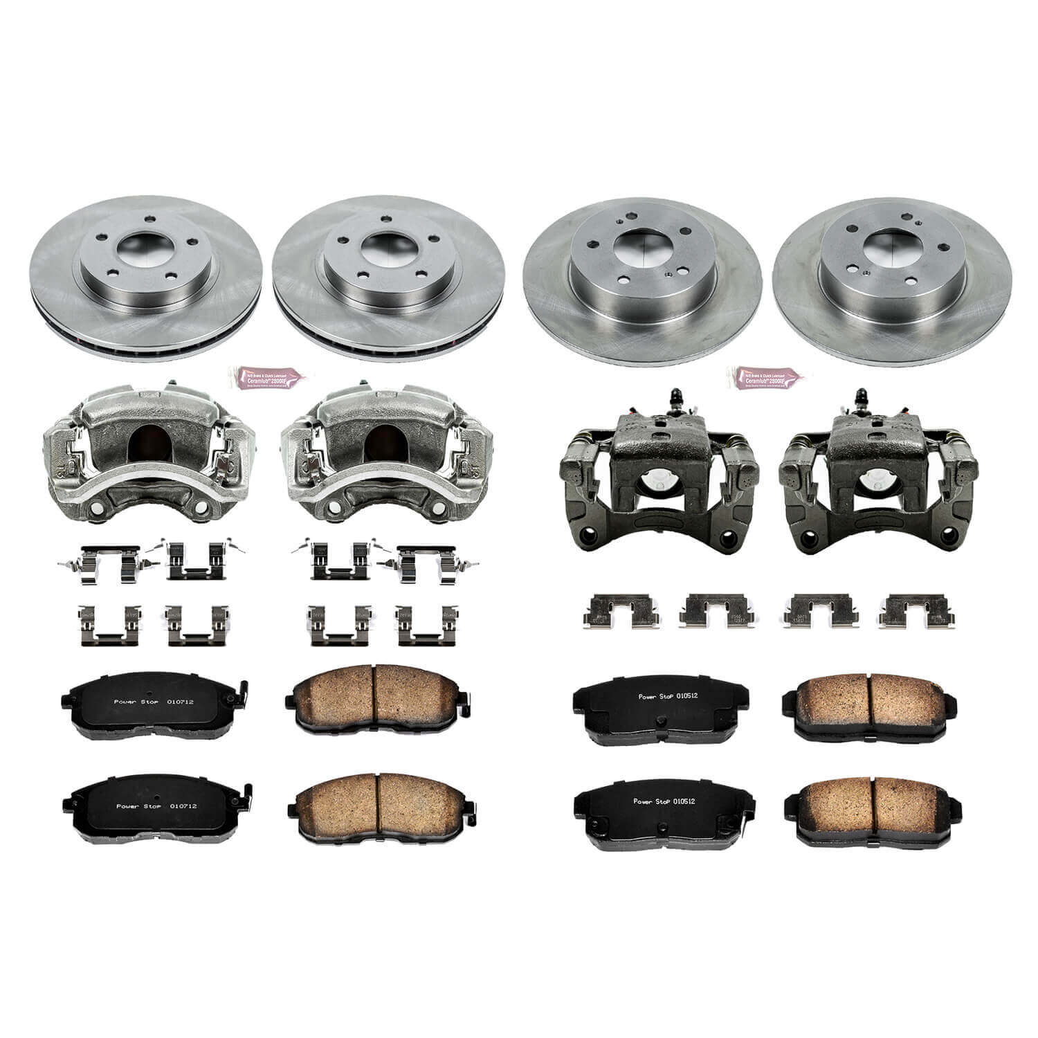 Power Stop KCOE2705 Autospecialty 1-Click Daily Driver Front And Rear Brake Kit for 2001 Nissan Maxima product image