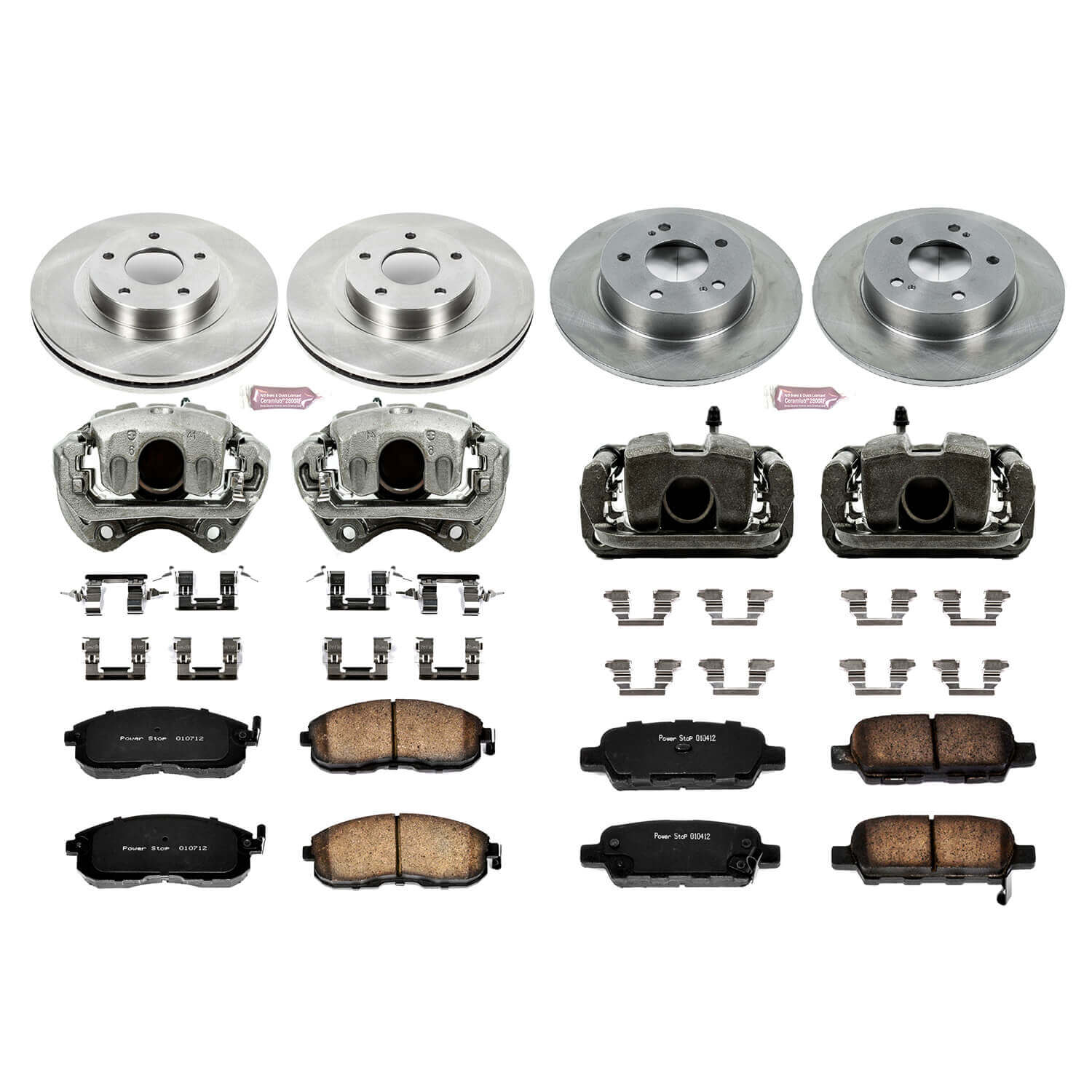 Power Stop KCOE2710 Autospecialty 1-Click Daily Driver Front And Rear Brake Kit for 2003 Infiniti G35 product image
