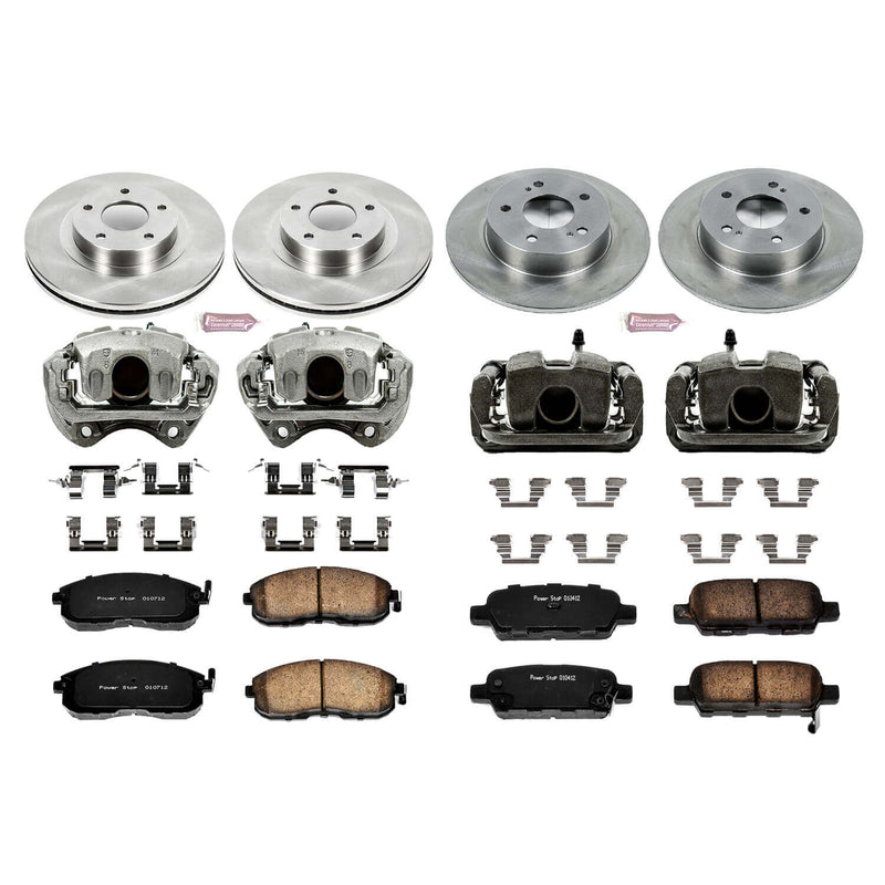 Power Stop KCOE2710 Autospecialty 1-Click Daily Driver Front And Rear Brake Kit for 2003 Infiniti G35 product image