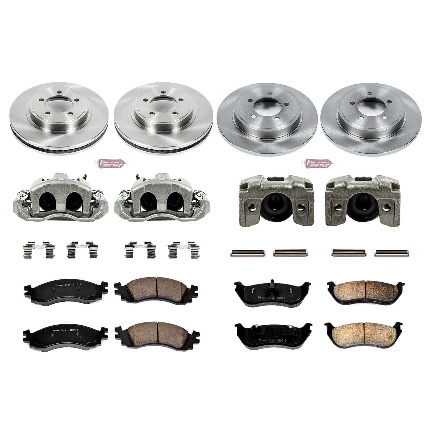 Power Stop KCOE2721 Autospecialty 1-Click Daily Driver Front And Rear Brake Kit for 2006 Mercury Mountaineer product image
