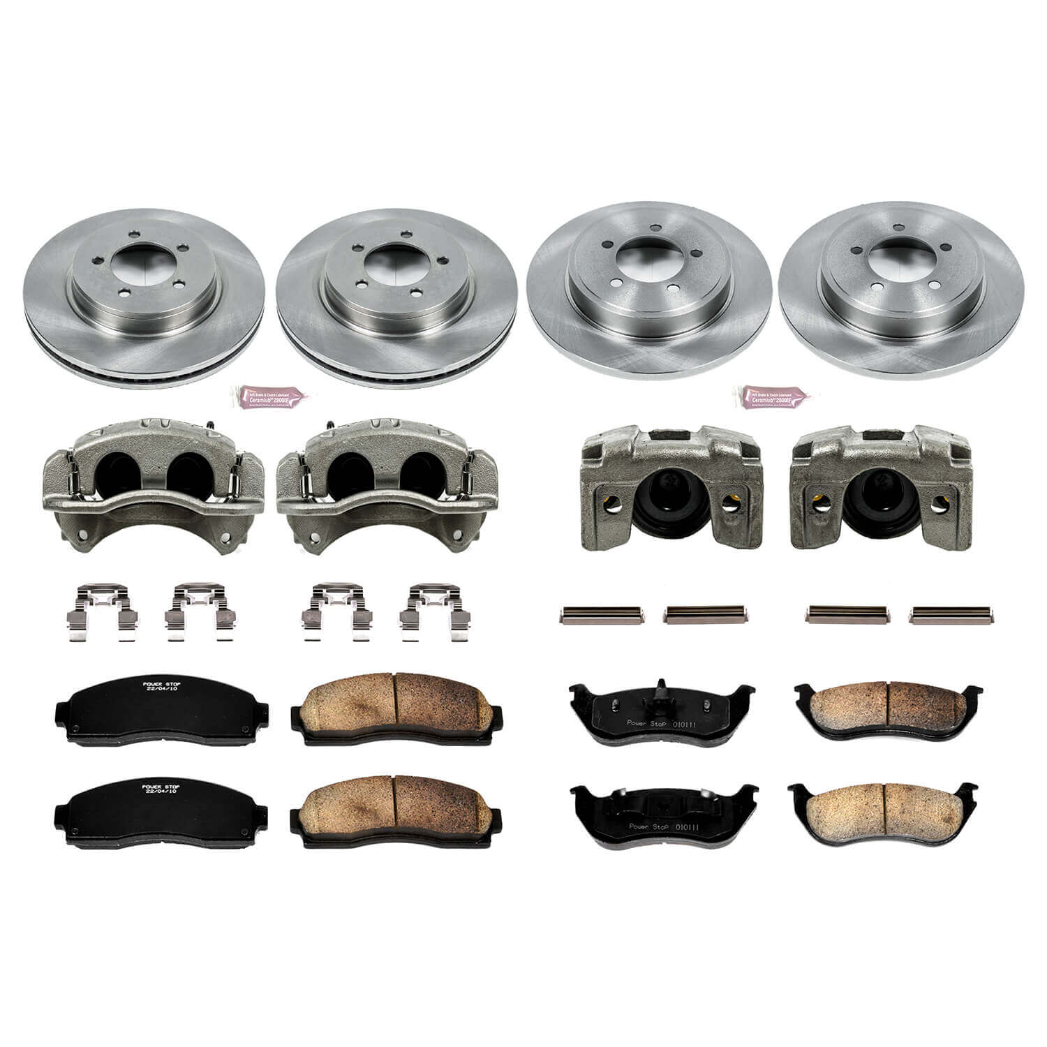 Power Stop KCOE2722 Autospecialty 1-Click Daily Driver Front And Rear Brake Kit for 2002-2005 Ford Explorer product image