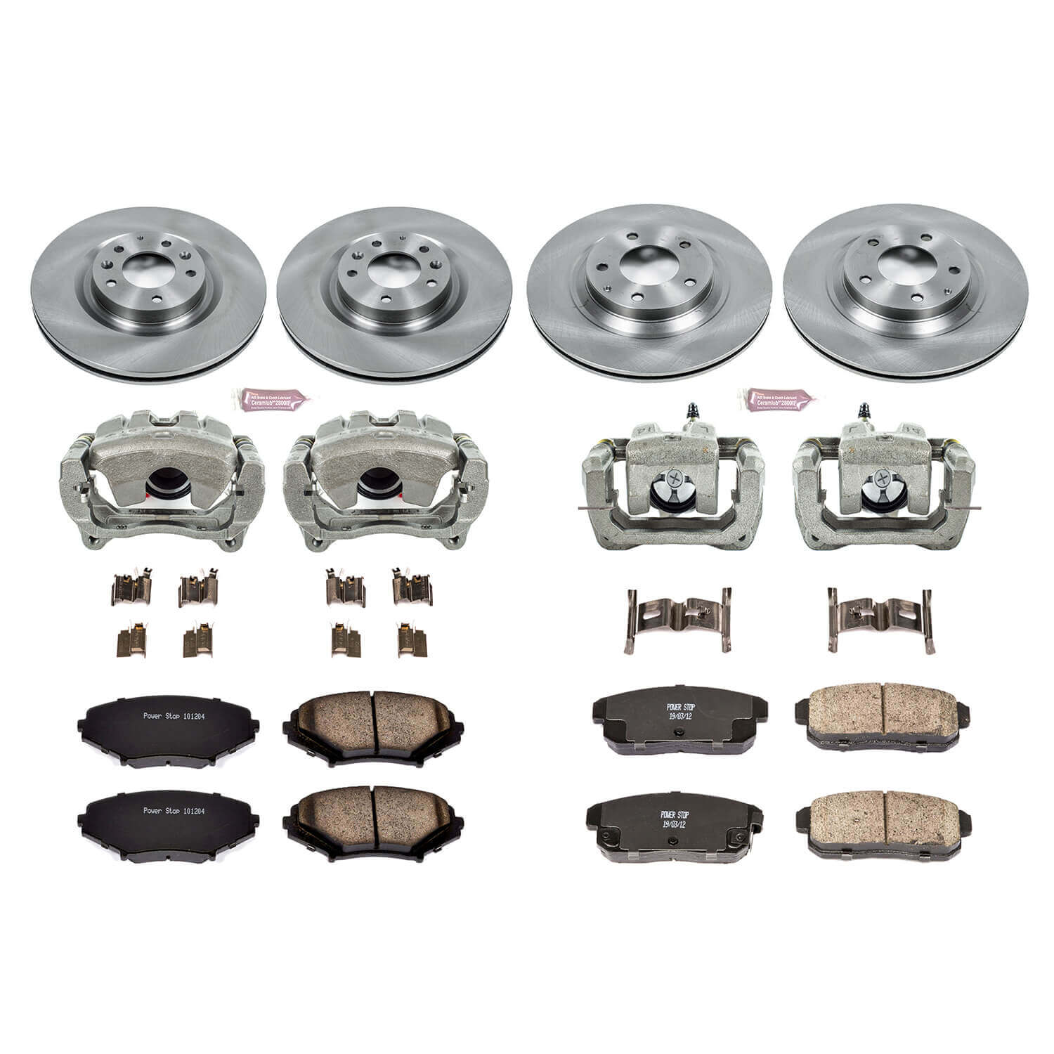 Power Stop KCOE2727 Autospecialty 1-Click Daily Driver Front And Rear Brake Kit for 2004-2011 Mazda RX-8 product image