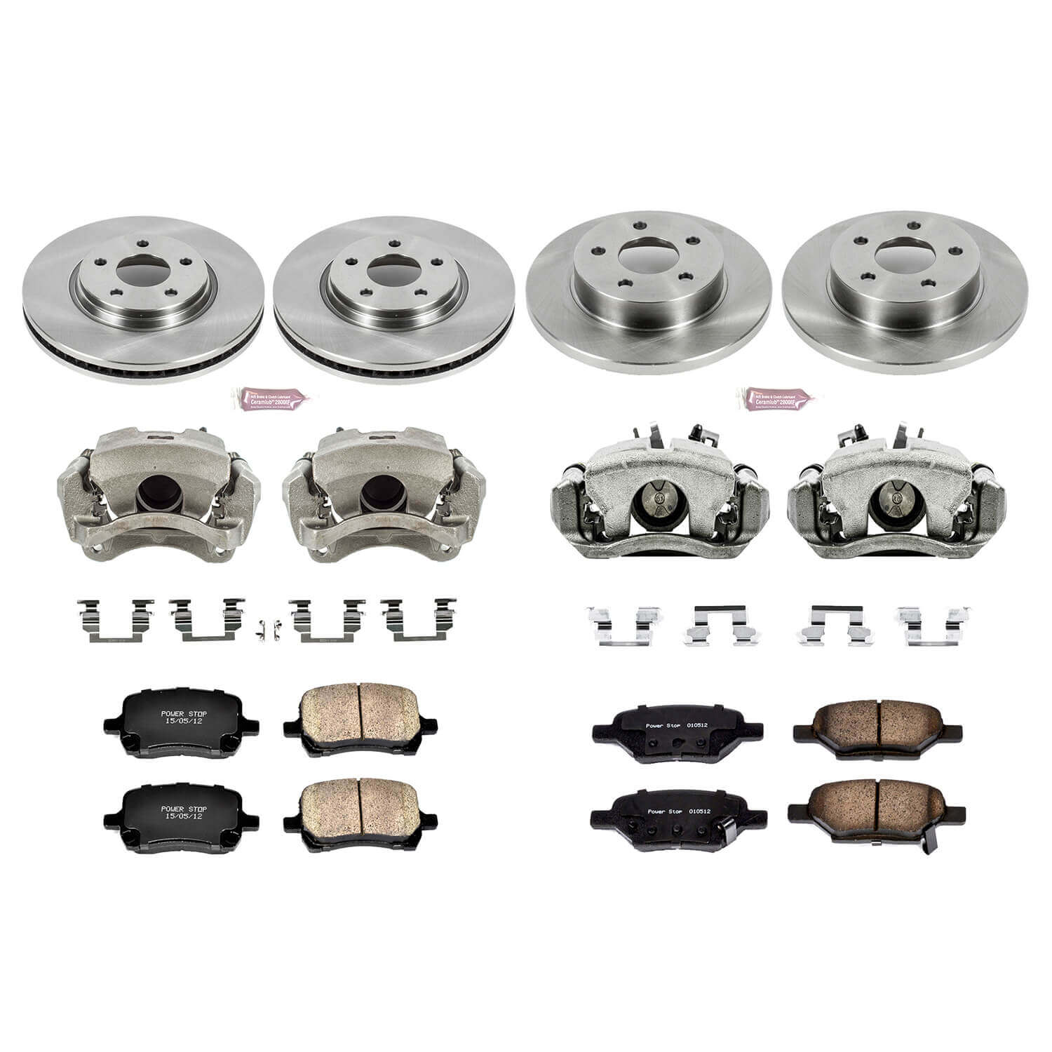 Power Stop KCOE2731 Autospecialty 1-Click Daily Driver Front And Rear Brake Kit for 2007 Chevrolet Cobalt SS product image