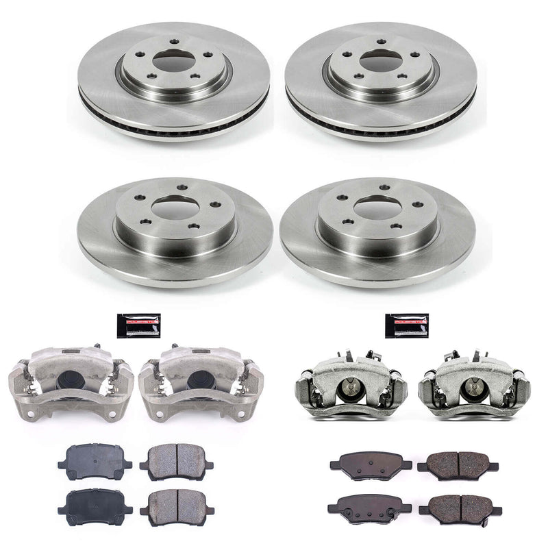 Power Stop KCOE2731B Autospecialty 1-Click OE Replacement Pad And Rotor Kit With Calipers for 2009 Pontiac G5 Rear Disc product image